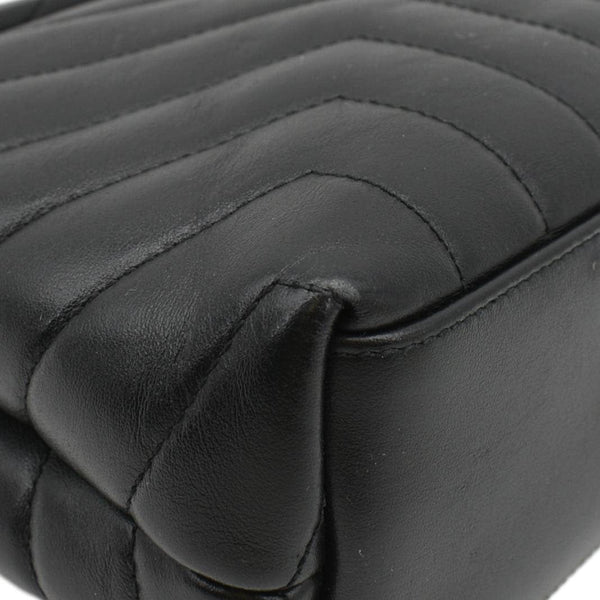 YVES SAINT LAURENT Loulou Toy Matelasse Leather Crossbody Bag Black