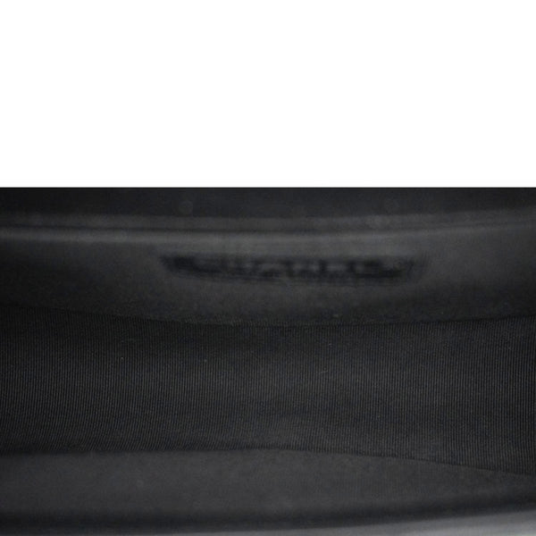 CHANEL Boy Flap Chevron Leather with Holographic PVC Crossbody Bag Black