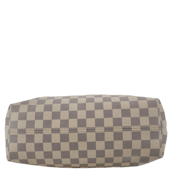 LOUIS VUITTON Graceful MM Damier Azur Shoulder Bag Rose Ballerine