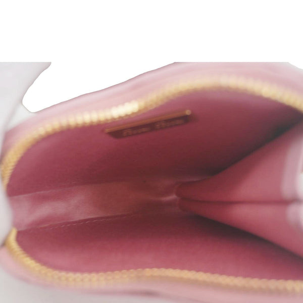 MIU MIU Heart-Shaped Matelasse Leather Coin Purse Pink