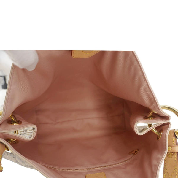 LOUIS VUITTON Graceful MM Damier Azur Shoulder Bag Rose Ballerine