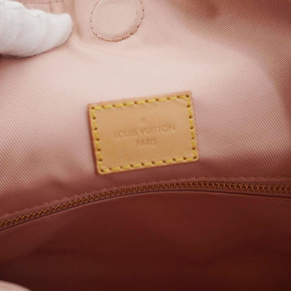 LOUIS VUITTON Graceful MM Damier Azur Shoulder Bag Rose Ballerine