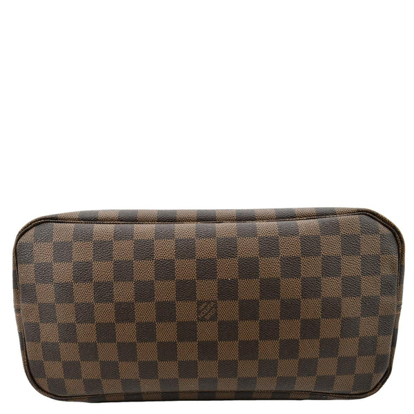 LOUIS VUITTON Neverfull MM Damier Ebene Shoulder Bag Brown