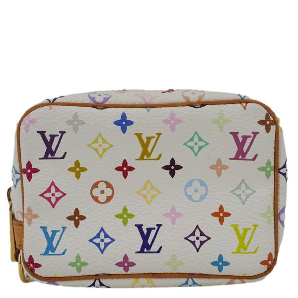 LOUIS VUITTON Trousse Wapity Monogram Multicolor Cosmetic Pouch White