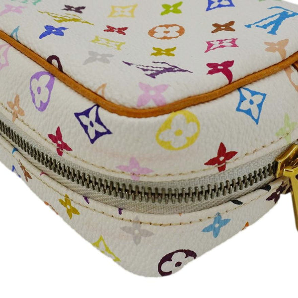 LOUIS VUITTON Trousse Wapity Monogram Multicolor Cosmetic Pouch White
