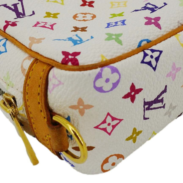 LOUIS VUITTON Trousse Wapity Monogram Multicolor Cosmetic Pouch White
