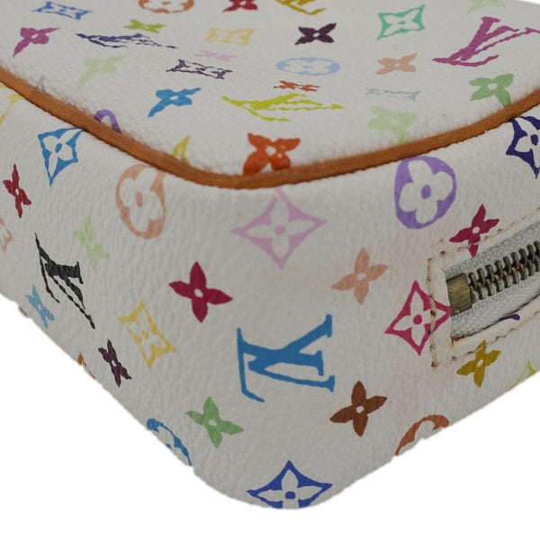 LOUIS VUITTON Trousse Wapity Monogram Multicolor Cosmetic Pouch White