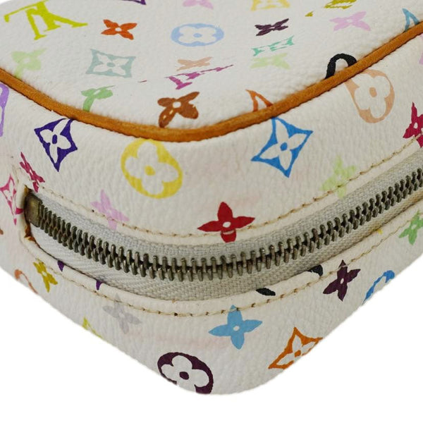 LOUIS VUITTON Trousse Wapity Monogram Multicolor Cosmetic Pouch White