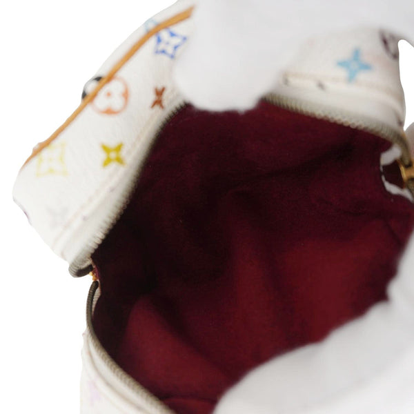 LOUIS VUITTON Trousse Wapity Monogram Multicolor Cosmetic Pouch White