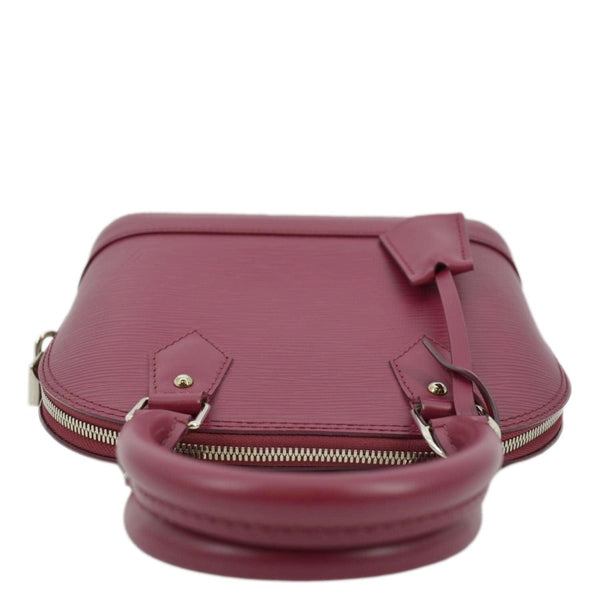 LOUIS VUITTON Alma BB Epi Leather Satchel Crossbody Bag Red