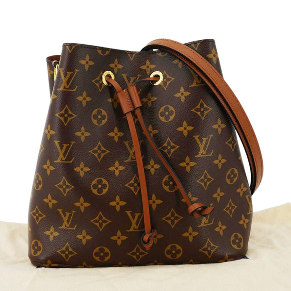 LOUIS VUITTON Neonoe MM Monogram Canvas Shoulder Bag Brown