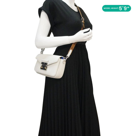 LOUIS VUITTON Swing Reverse Monogram Shoulder Bag White