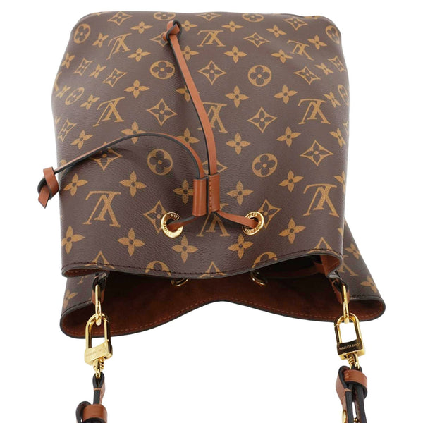LOUIS VUITTON Neonoe MM Monogram Canvas Shoulder Bag Brown