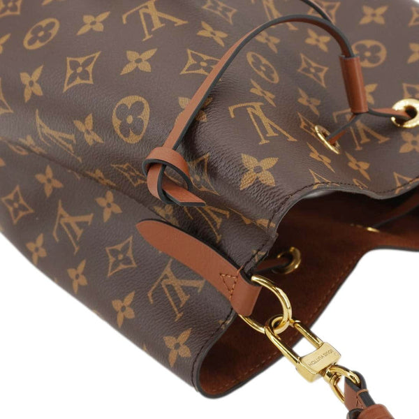 LOUIS VUITTON Neonoe MM Monogram Canvas Shoulder Bag Brown
