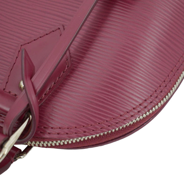 LOUIS VUITTON Alma BB Epi Leather Satchel Crossbody Bag Red