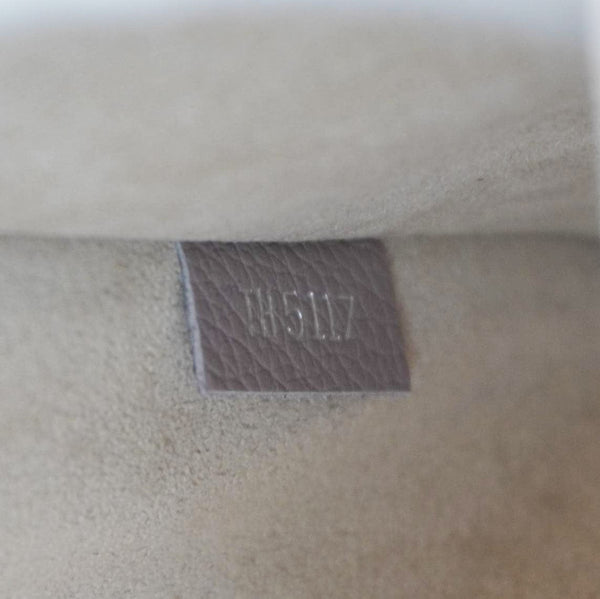 LOUIS VUITTON Pochette Jour Leather Pouch Taupe