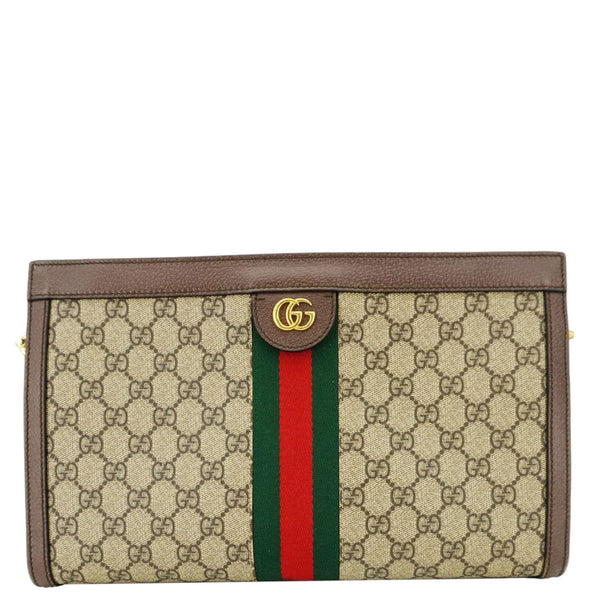 GUCCI Ophidia Medium GG Supreme Canvas Shoulder Bag Beige 503876
