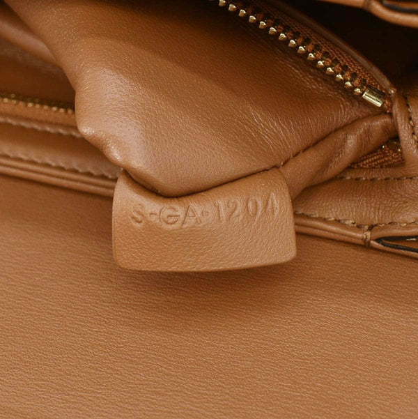 CELINE Teen Triomphe Leather Shoulder Bag Brown