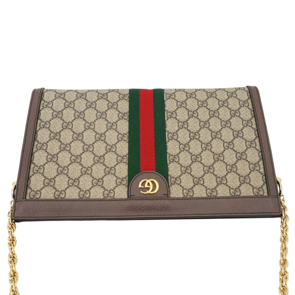 GUCCI Ophidia Medium GG Supreme Canvas Shoulder Bag Beige 503876