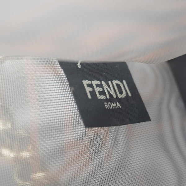 FENDI Kan I Small FF Mesh Nylon Crossbody Bag Brown
