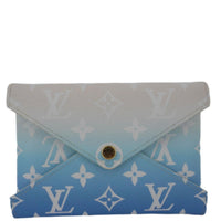LOUIS VUITTON Kirigami Medium By The Pool  Monogram Toile Pochette Blue