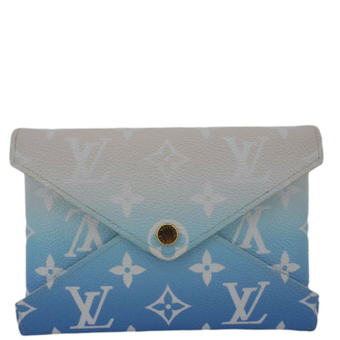 LOUIS VUITTON Kirigami Medium By The Pool  Monogram Toile Pochette Blue