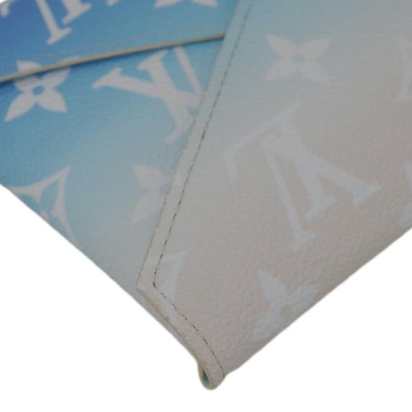 LOUIS VUITTON Kirigami Medium By The Pool Monogram Toile Pochette Blue