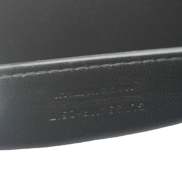 YVES SAINT LAURENT Kate Python Leather Chain Crossbody Bag Black