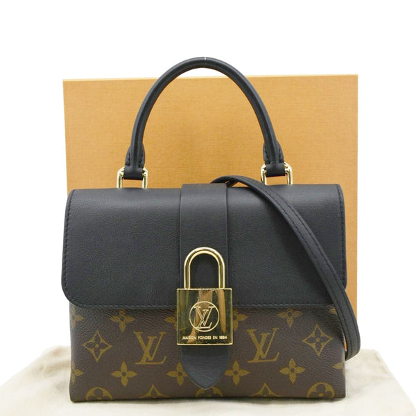 LOUIS VUITTON Monogram Canvas Shoulder Bag Brown front