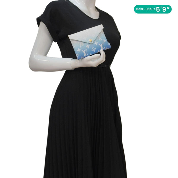 LOUIS VUITTON Kirigami Medium By The Pool Monogram Toile Pochette Blue