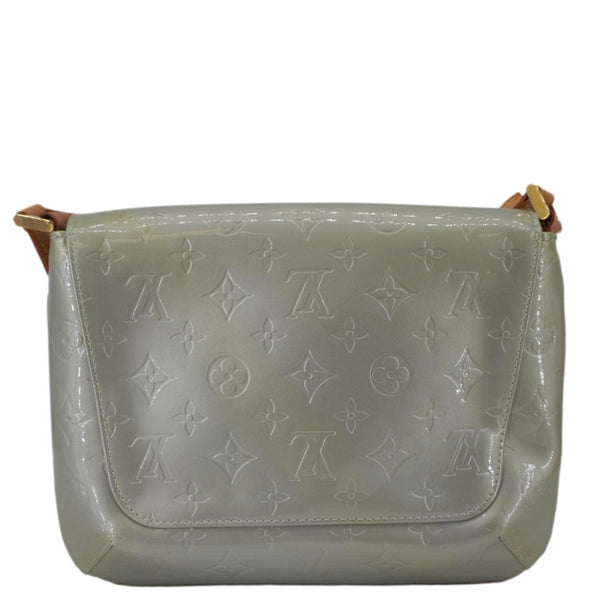 LOUIS VUITTON Thompson Street Monogram Vernis Shoulder Bag Silver