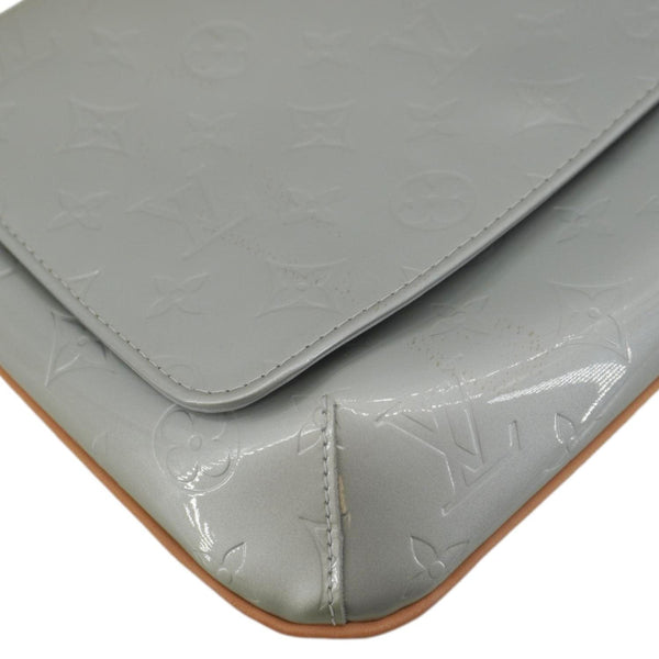 LOUIS VUITTON Thompson Street Monogram Vernis Shoulder Bag Silver