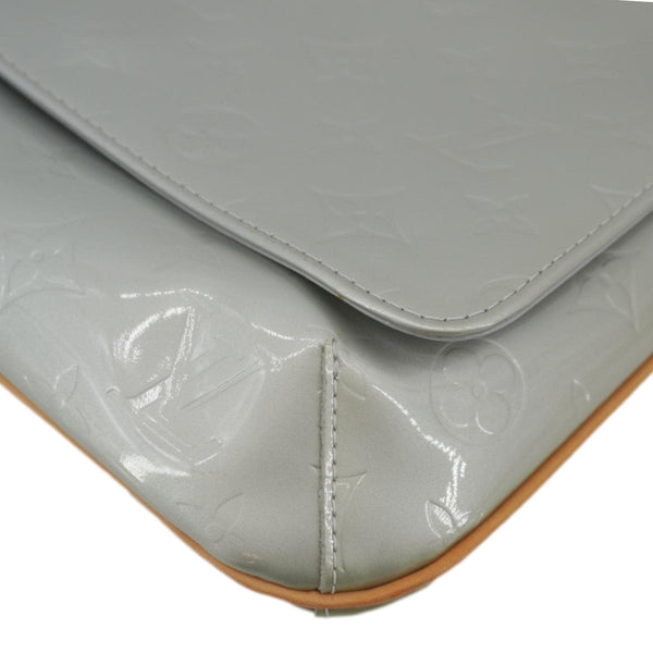 LOUIS VUITTON Thompson Street Monogram Vernis Shoulder Bag Silver