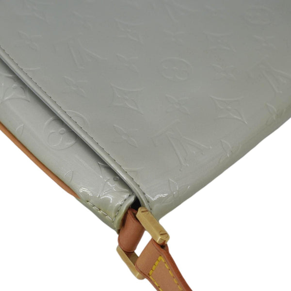 LOUIS VUITTON Thompson Street Monogram Vernis Shoulder Bag Silver
