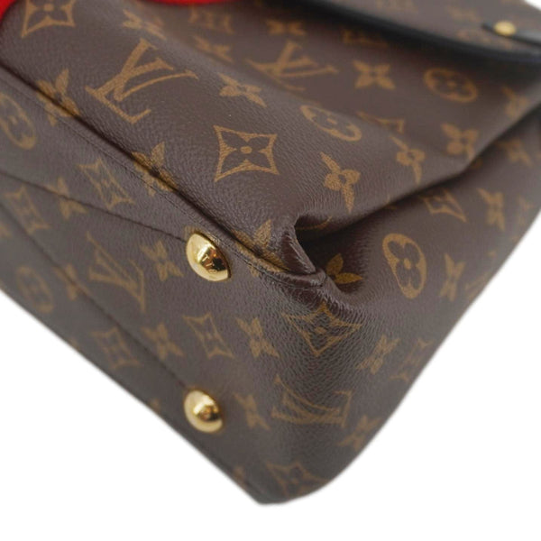 LOUIS VUITTON Georges MM Monogram Canvas Shoulder Bag Black