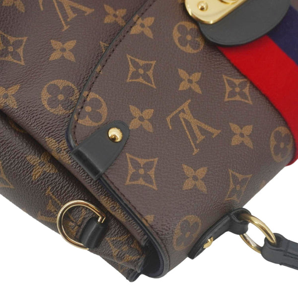 LOUIS VUITTON Georges MM Monogram Canvas Shoulder Bag Black