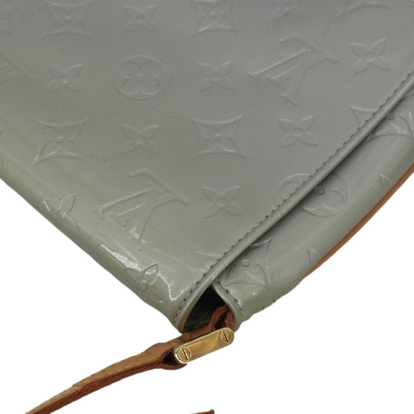LOUIS VUITTON Thompson Street Monogram Vernis Shoulder Bag Silver