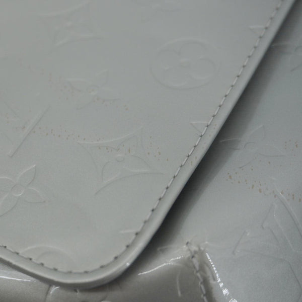 LOUIS VUITTON Thompson Street Monogram Vernis Shoulder Bag Silver