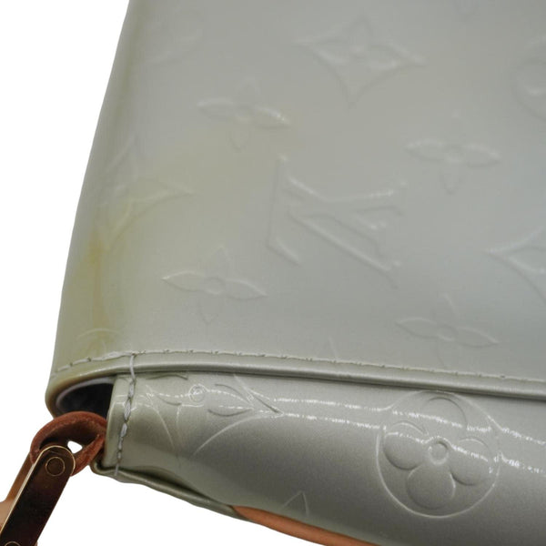 LOUIS VUITTON Thompson Street Monogram Vernis Shoulder Bag Silver