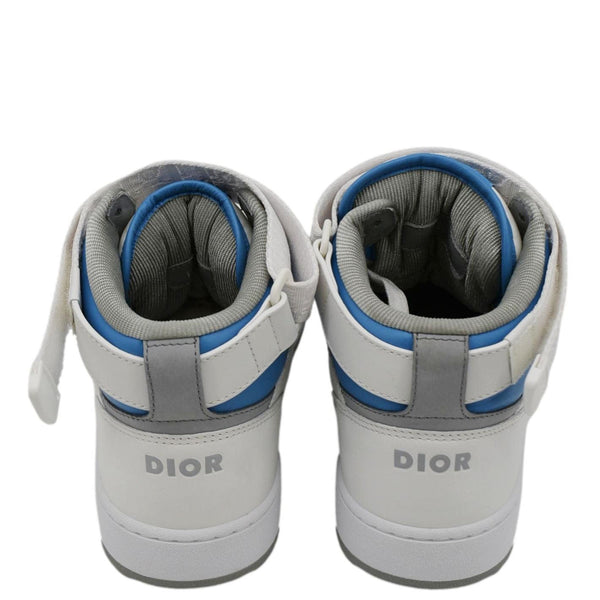 CHRISTIAN DIOR B27 Mid Top Oblique Galaxy Perforated Sneakers White