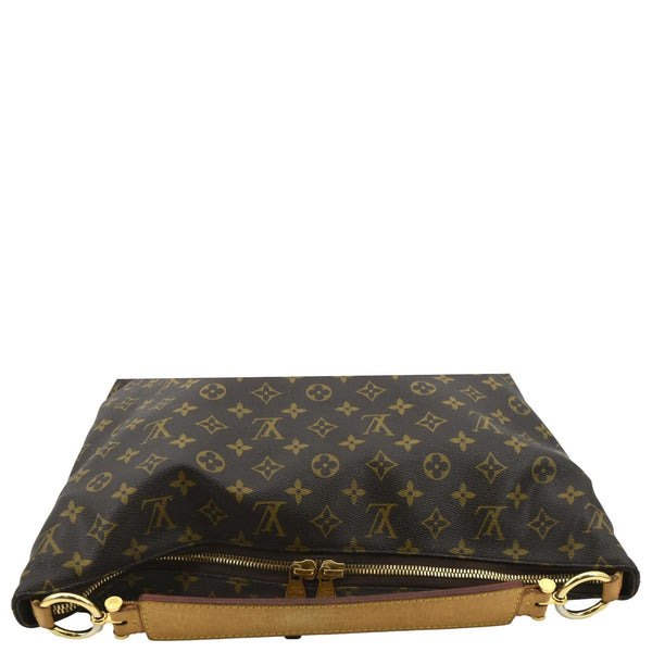 LOUIS VUITTON Sully MM Monogram Canvas Shoulder Bag Brown