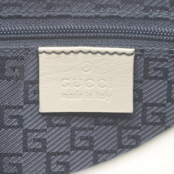 GUCCI Leather Shoulder Bag Cream 001.3812