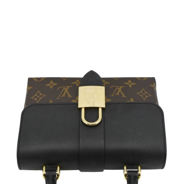 LOUIS VUITTON Monogram Canvas Shoulder Bag Brown upper look