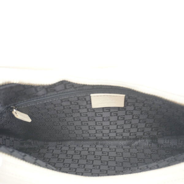 GUCCI Leather Shoulder Bag Cream 001.3812