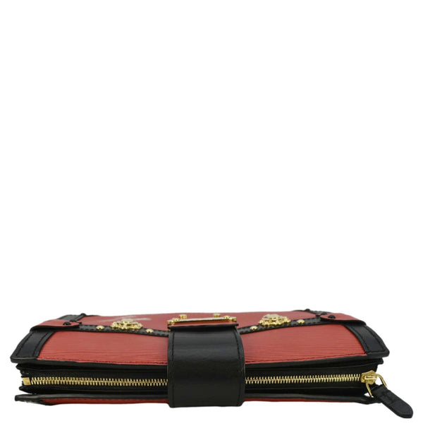 LOUIS VUITTON Trunk Epi Leather Crossbody Bag Red