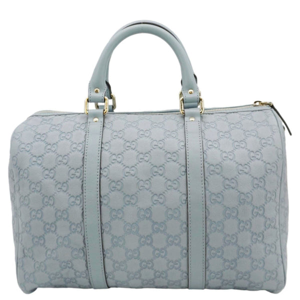 GUCCI Joy Medium Leather Boston Bag Light Blue 265697