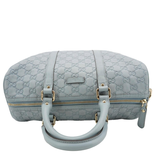 GUCCI Joy Medium Leather Boston Bag Light Blue 265697