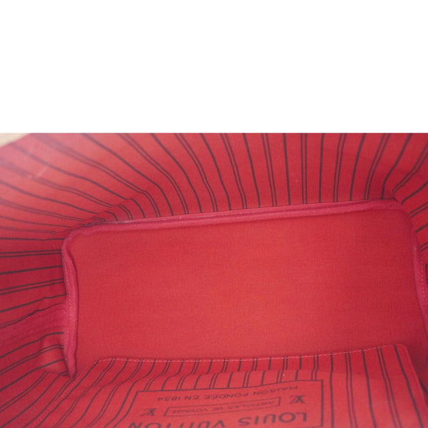 LOUIS VUITTON Neverfull MM Monogram Canvas Shoulder Bag Brown