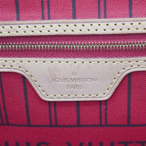 LOUIS VUITTON Neverfull MM Monogram Canvas Shoulder Bag Brown