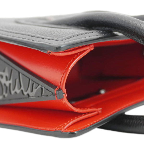 CHRISTIAN LOUBOUTIN Paloma Mini Leather Tote Bag Black